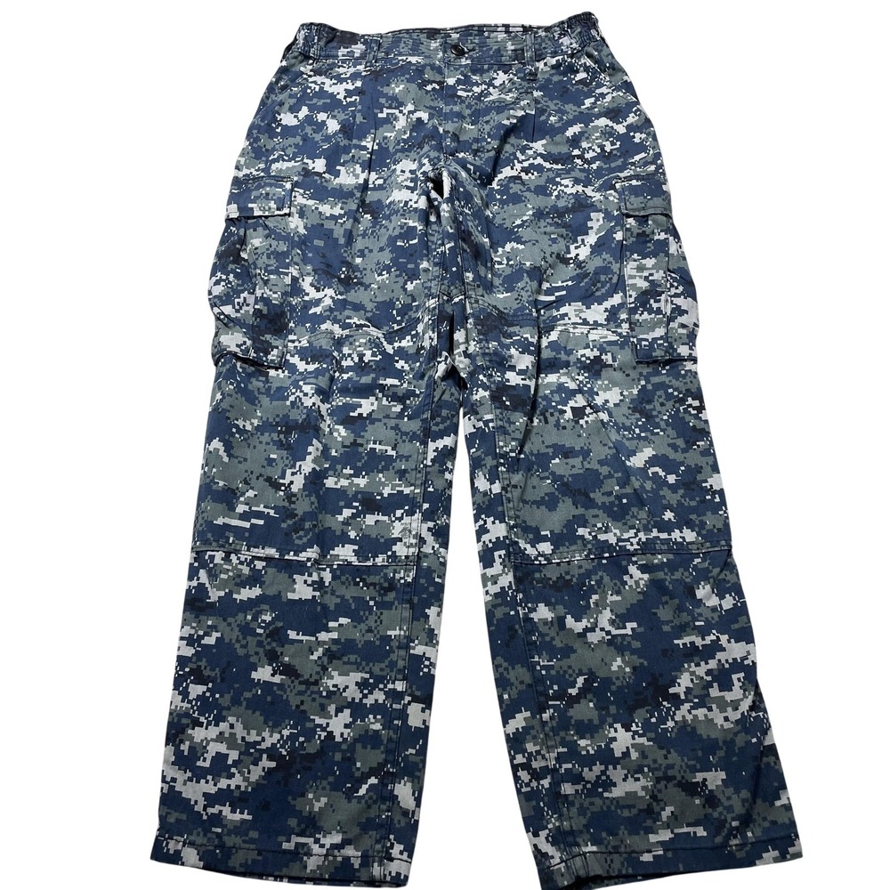 Flying Cross Cargo Pants Mens Medium S Blue Digital Camo Naval Academy Uniform